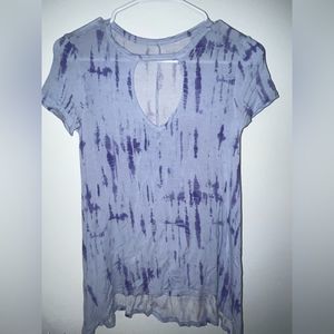 Tye Dye Choker Neck Tee XS